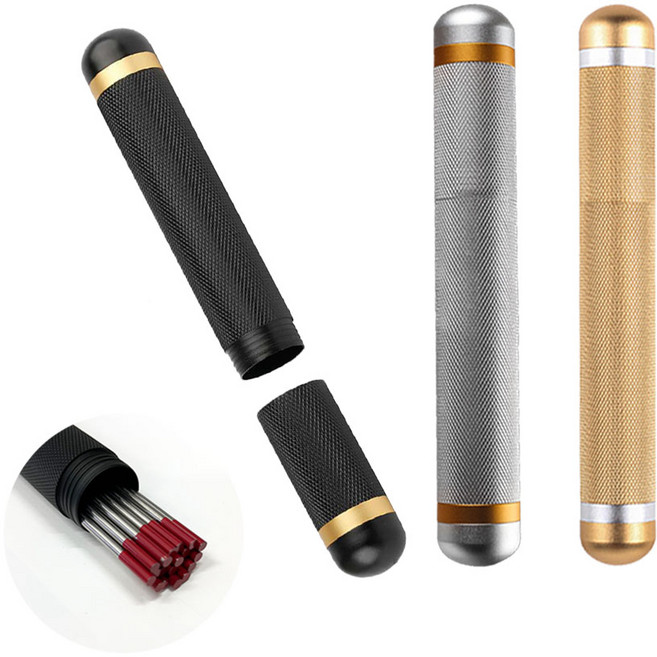 코윅 알곤 티그 텅스텐봉 케이스 보관함 보관통, 실버, 1개