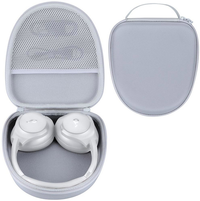 안커 사운드코어 라이프 Q20 Q30 Q35 Q40 Q45 Q20+ Q20i 하이브리드 액티브 노이즈 캔슬링 헤드폰용 하드 케이스 교체(그레이 케이스), Gray Case, 1개