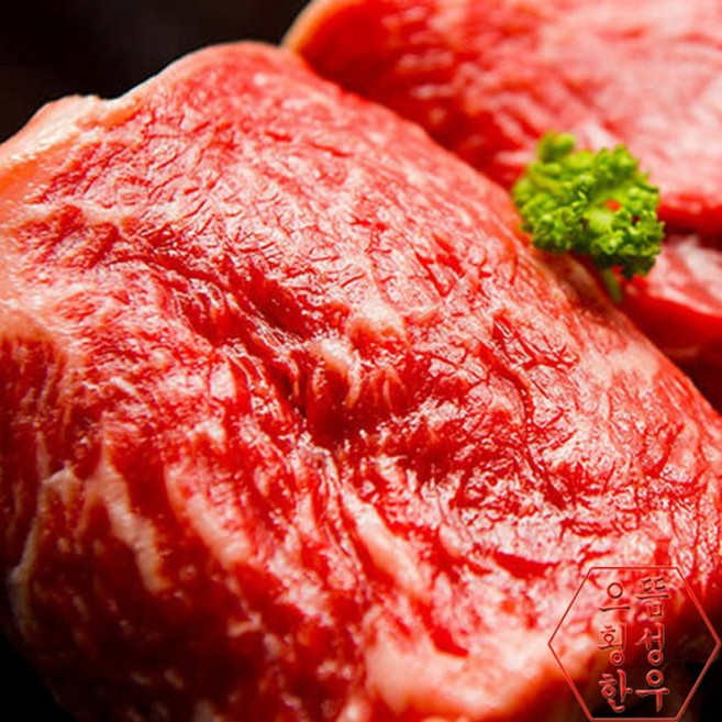 으뜸 횡성 한우 1++등급 등안 선물세트 (등심 300g + 안심 300g / 냉장 스킨포장), 없음, 1개