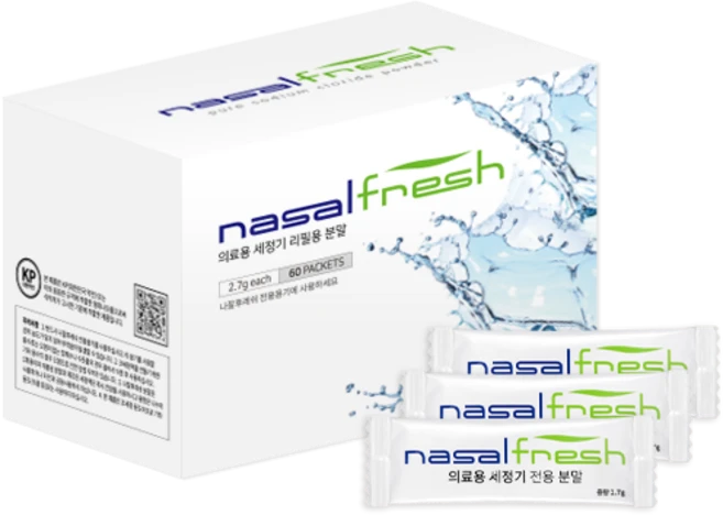 나잘후레쉬 코 세척 분말 2.7g 60포 - 쿠팡