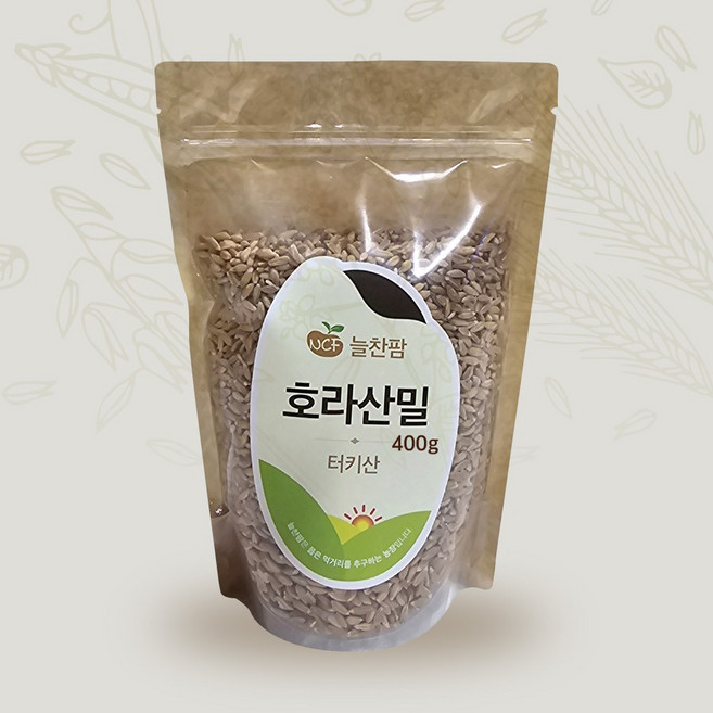 호라산밀 400g 카무트 건강곡물 식이섬유 풍부 잡곡 다이어트 식단관리 늘찬팜, 3개