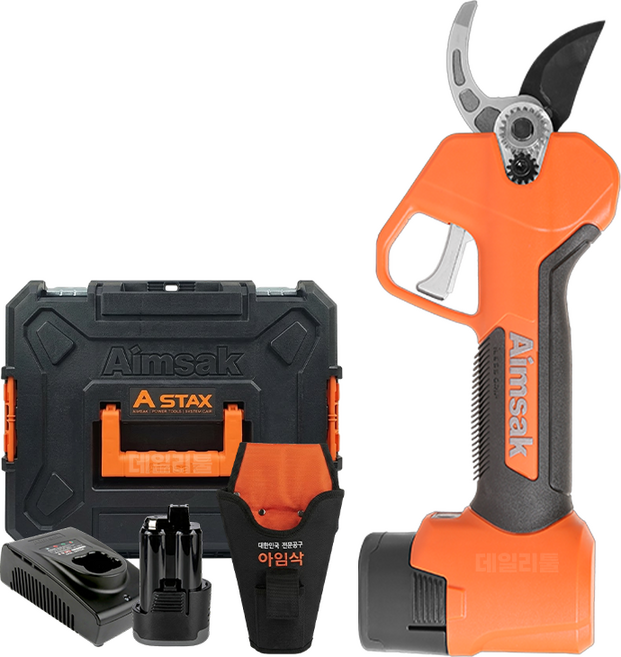국산 아임삭 14.4V 충전가위 2.0 2팩 풀세트 무선 전정가위, 1개