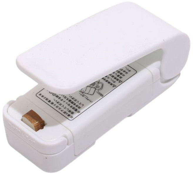 迷你封口機 家用小工具 升級款Type-C充電, 基本款,白色, 1個