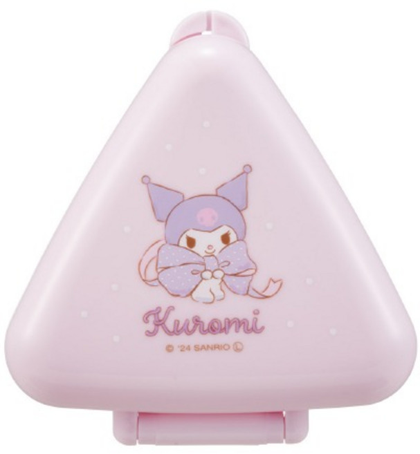 산리오 쿠로미 삼각 김밥 케이스 주먹밥틀 (679698) 소풍 도시락 꾸미기, 혼합, 1개