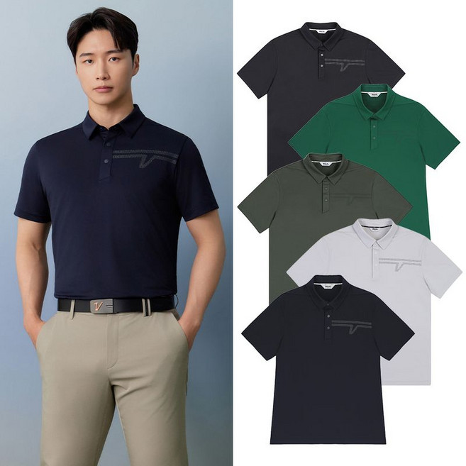 볼빅 어패럴 남성 BASIC PQ 제에리 반팔 티셔츠ON VOTSP471_BK 2682679