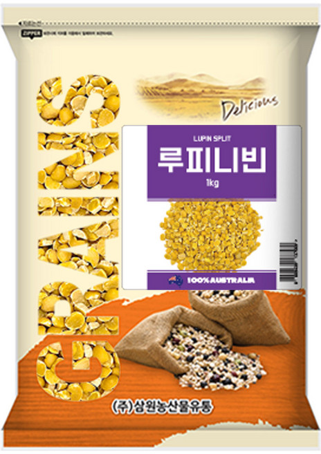 [삼원농산] 루피니빈 1kg - 2025년 호주산 루핀콩, 1개