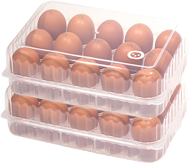 아울리빙 에그가드 달걀트레이 15구, 투명, 2개