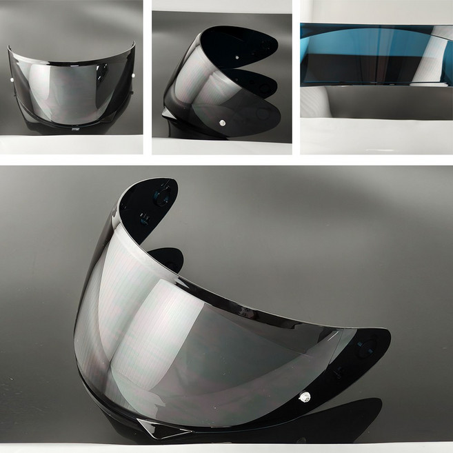 HJC 홍진 C10 쉴드 호환 컬러 스모그 실버 HJ-34P, Deep Black