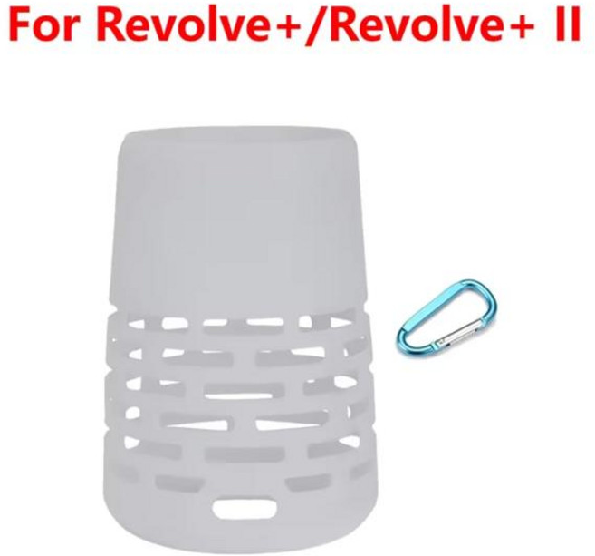부드러운 실리콘 블루투스 호환 스피커 케이스 액세서리 Bose SoundLink RevolveRevolve I II용 휴대용 스피커 스킨 커버, [02] White For Revolve