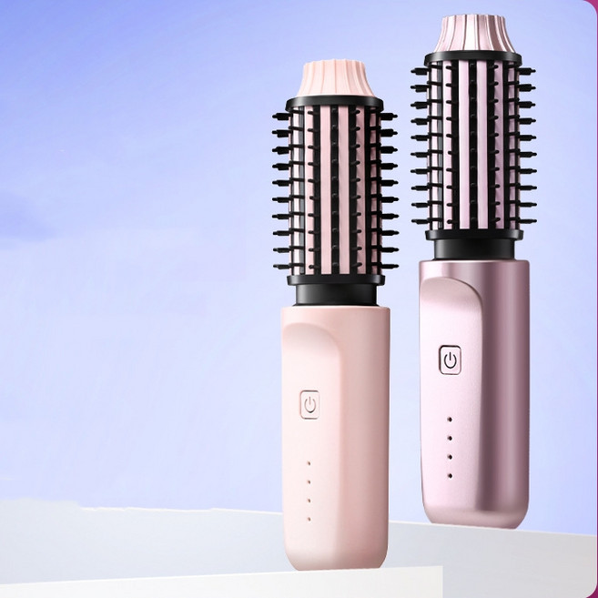 무선 음이온 빗고데기 4단계 온도조절, 로즈 골드