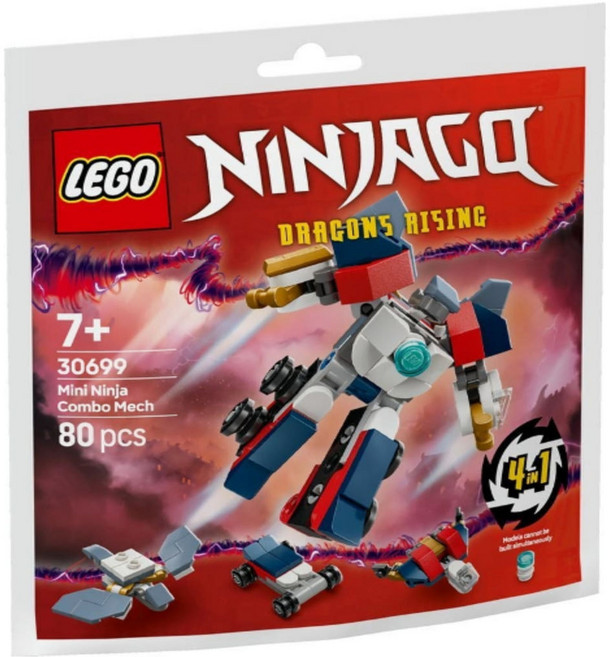 레고 30699 닌자고 미니닌자 합체 로봇 페이퍼백 폴리백 정품, 1개