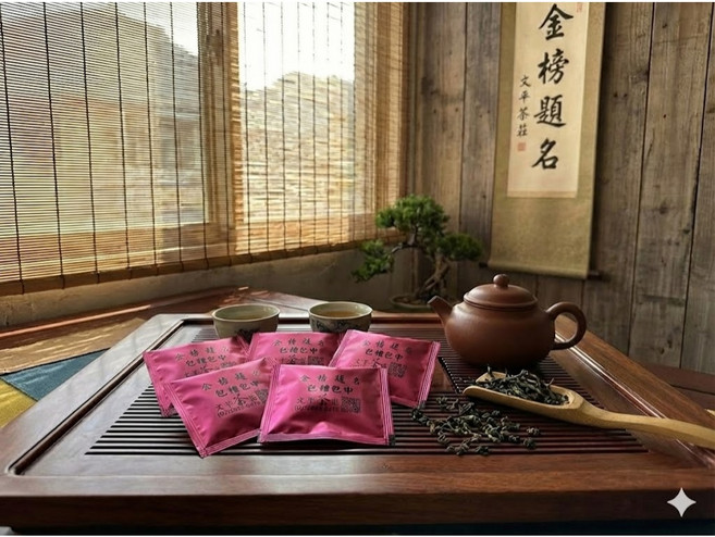 文平茶莊 坪林文山包種茶 金榜題名包種包中茶包 三角立體茶包 伴手禮, 1個