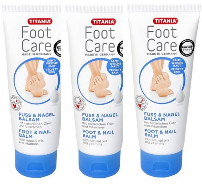 티타니아 풋 앤 네일 밤, 3개, 100ml