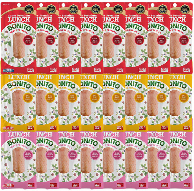 런치보니또 런치 보니또 20g, 3종콤보, 24개