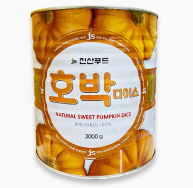 진산 호박다이스 국산, 5개, 3kg