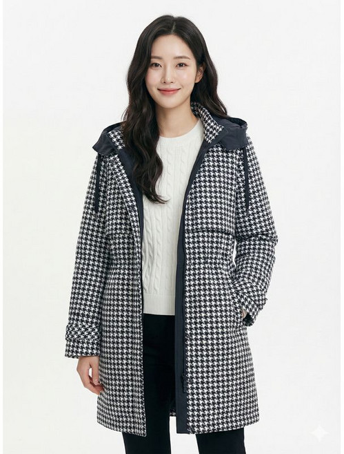 크로커다일레이디 모노톤트렌치형코트 블랙 CLCSCT104