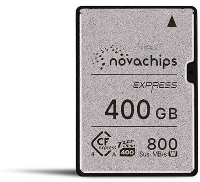 Novachips 400GB Express CFexpress 4.0 타입 A 메모리 카드 - 소니 카메라 소니 A9 III A1 II A7R V A7 IV Fx3 F, 익스프레스 4.0