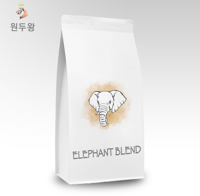 카페왕 원두왕 엘리펀트 블렌드, 홀빈(분쇄안함), 500g, 홀빈(분쇄안함), 1개