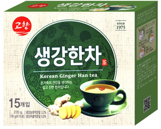 고향 생강한차 15T 2개, 18g, 15개입