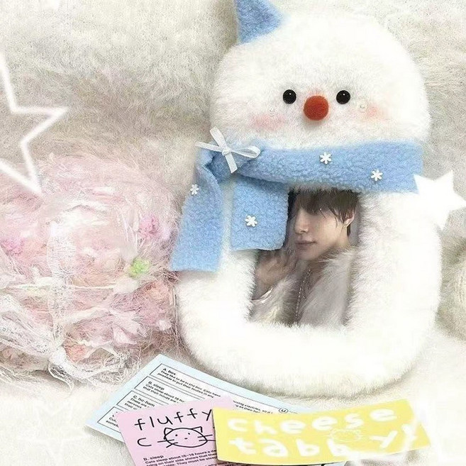고양이 Photocard 홀더 플러시 Kpop 카드 귀여운 트레이딩 슬리브 사진 디스플레이 가방 키 체인, S20