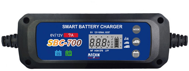麻新電子 SBC-700 智慧型6V/12V鉛酸/鋰鐵電池充電器, 1個, 201.5mm