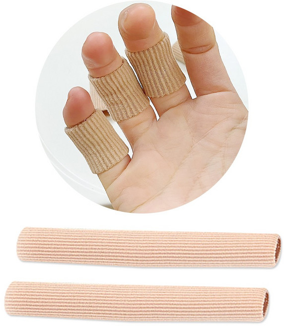 잘라쓰는 손가락 보호대 2ea 세트 (S) 실리콘 보호대 튜브 아대 관절 밴드 골무, 1개