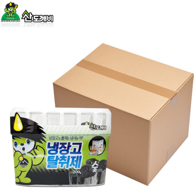 냉장고 탈취제 한박스 24개입 숯, 220g, 1