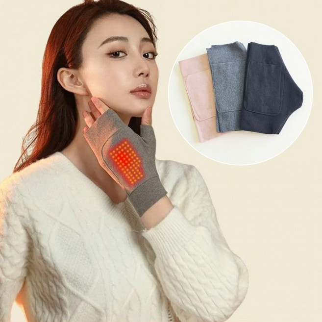 포켓형 손목워머 폰터치 장갑 반장갑 핸드워머 겨울 방한 미니 핫팩