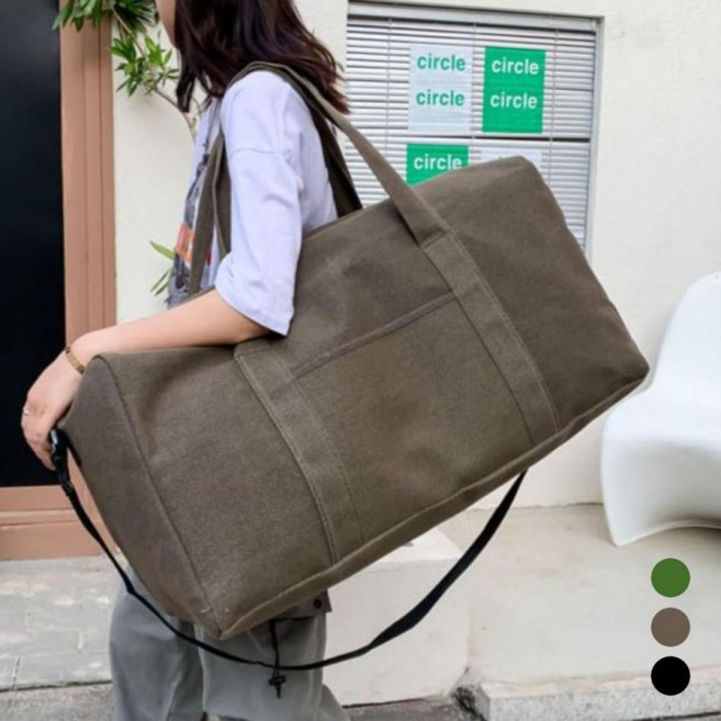 초승 대용량 캠핑가방 캠핑 더플백 대형 보스턴백 여행가방, 1개, 카키