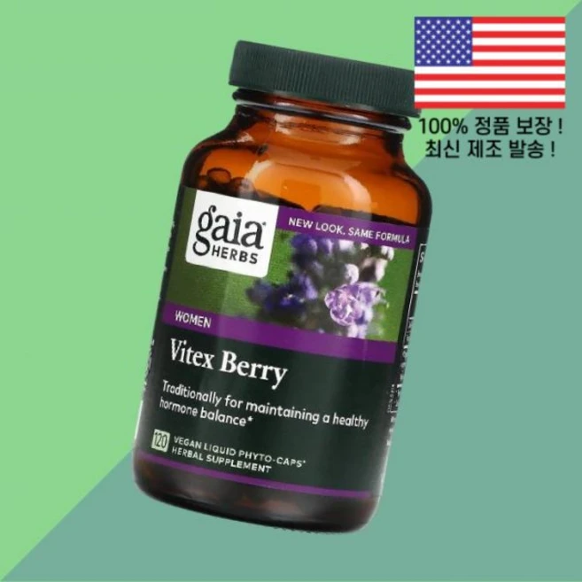 가이아 허브 우먼 여성 여자 비텍스 베리 베지테리안 액상 리퀴드 피토캡슐 120정 Gaia Herbs Vitex Berry for Women 120 Vegan Liquid Ph, 1 - 쿠팡