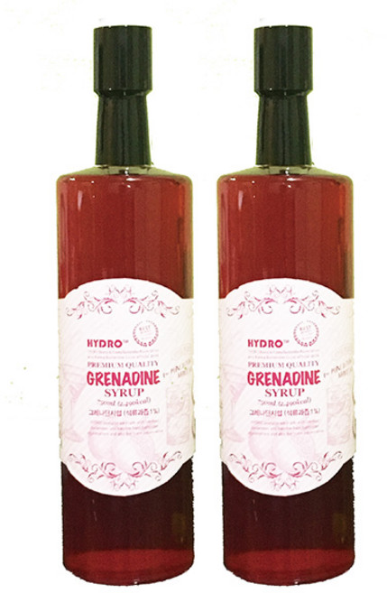 하이드로 그레나딘 시럽 750ml 2개묶음, 2개