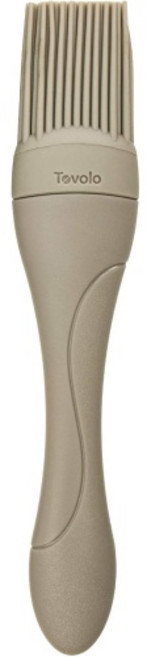 토볼로 소형 7인치 내열 주방 실리콘 요리 브러시 페이스트리 베이킹 바스팅 소스 마리네이드 글레이징 오일 바스테 미트 케이크 디저트 슬레이트 그레이, Slate Gray