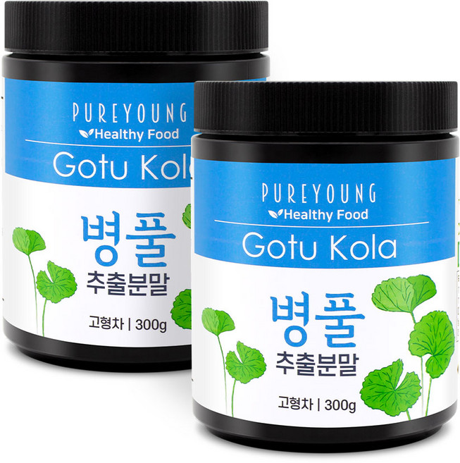 퓨어영 병풀 추출물 분말 호랑이풀 고투콜라, 300g, 2개