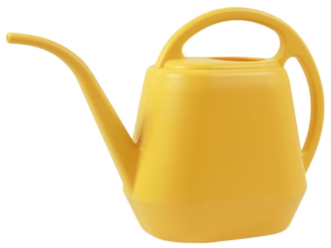 편안한 손잡이가 있는 4L 플라스틱 물뿌리개 4L 플라스틱 물뿌리개 실내 실외용 작은 정원 물뿌리개, Yellow