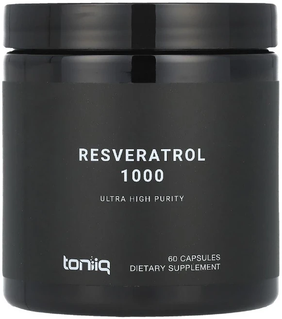 Toniiq 레스베라트롤 1000 캡슐 60정, 1개, 120g - 쿠팡