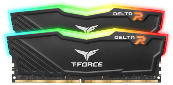 T-Force DDR4 32G PC4-25600 CL16 Delta RGB 블랙 (16Gx2) 서린