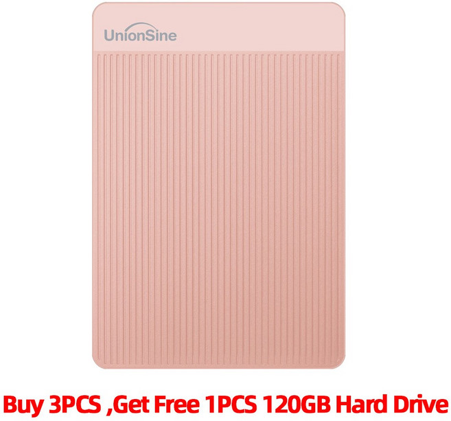 UNIONSINE 휴대용 외장 HDD 드라이브 디스크 메모리 데스크탑 USB PC 인치 저장 장치 TV용 하드 500GB