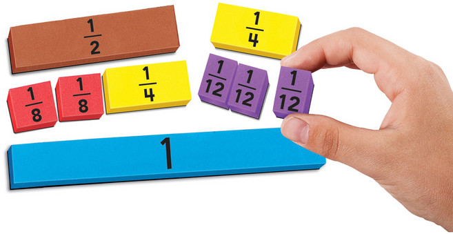 러닝리소스) EI-4801 자석 분수 학습기 (막대형) FOAM MAGNETIC FRACTINO STRIPS, 1개