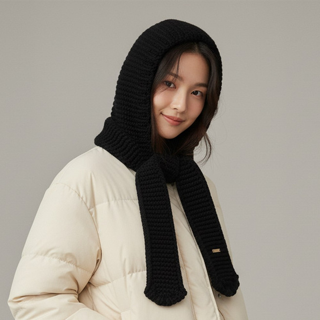 루타미 윈터 소프트 니트 바라클라바
