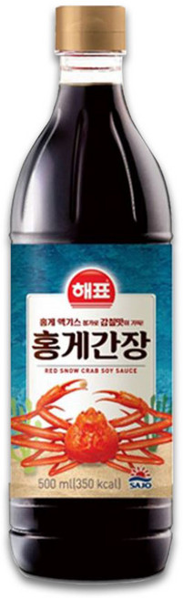사조해표 홍게간장 500ml 1개 / 간장/감칠맛 간장 / 국물요리 만능간장