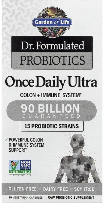 가든오브라이프 Dr. Formulated 프로바이오틱스 원스 데일리 울트라 900억 30 식물성캡슐, 30정, 1개 - 쿠팡