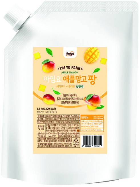 아임요 애플망고팡, 4개, 1.2kg
