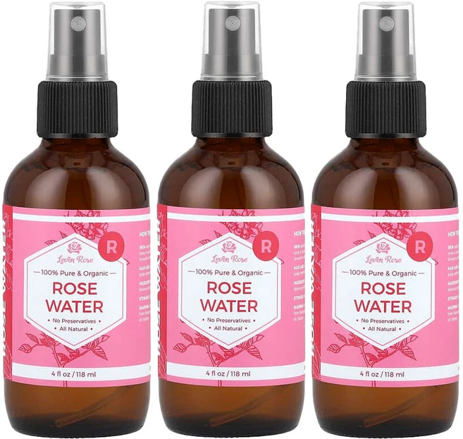 레븐로즈 레번로즈 100% 퓨어 로즈워터 장미수, 118ml, 3개 - 쿠팡