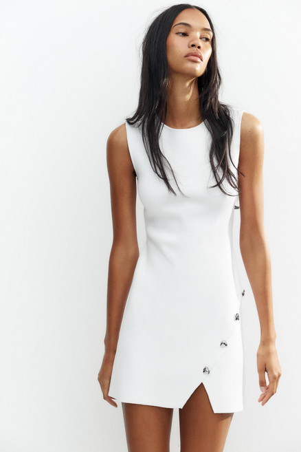 ZARA 자라 버튼 니트 미니 원피스 9598/074 9598074