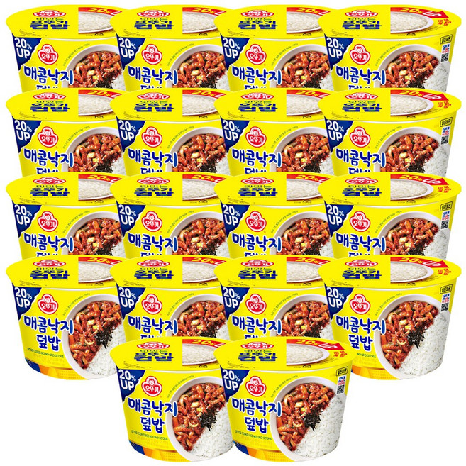 오뚜기 컵밥 매콤낙지덮밥, 280g, 18개