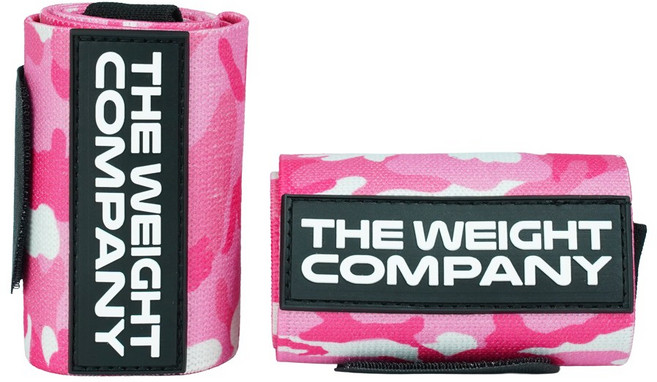 더웨이트컴퍼니 손목보호대 양쪽 세트, 1세트, 핑크카모