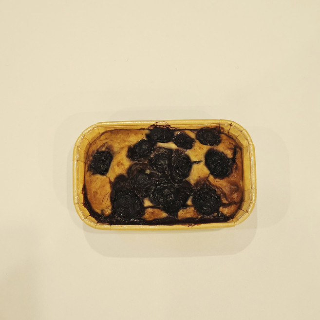 글루텐프리 비건 설탕없이 우리쌀로 만든 바나나브레드 - 블루베리맛, 4개, 100g