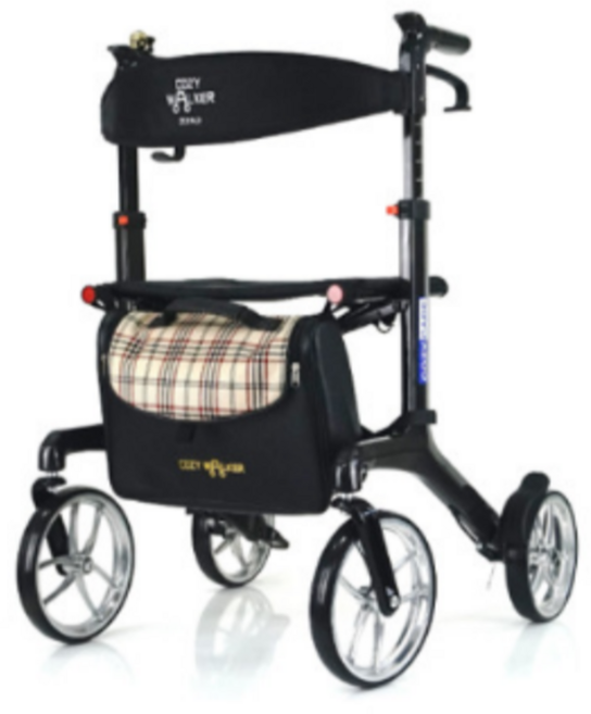 [복지용구] 카본 로얄파인더 어르신 보행기 실버카 보행 보행보조기 어른유모차 15% *인정서 필수, 코지케어 실버카 카본 로얄파인더 노인 보행기 유모차 보, 1개