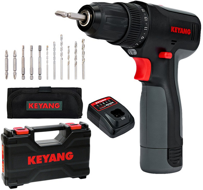 계양 전동드릴 12V MAX 전동 드라이버 무선 충전 세트 DD12L-30I, 1개