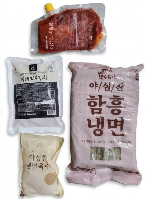 강원도 속초식 명태회 물비빔 함흥냉면 10인분+냉면육수5봉+비빔장500g+명태회400g, 1세트, 2kg